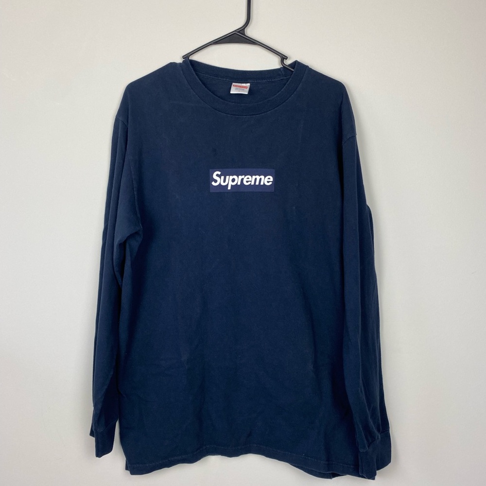 Supreme box logo L/S tee‎